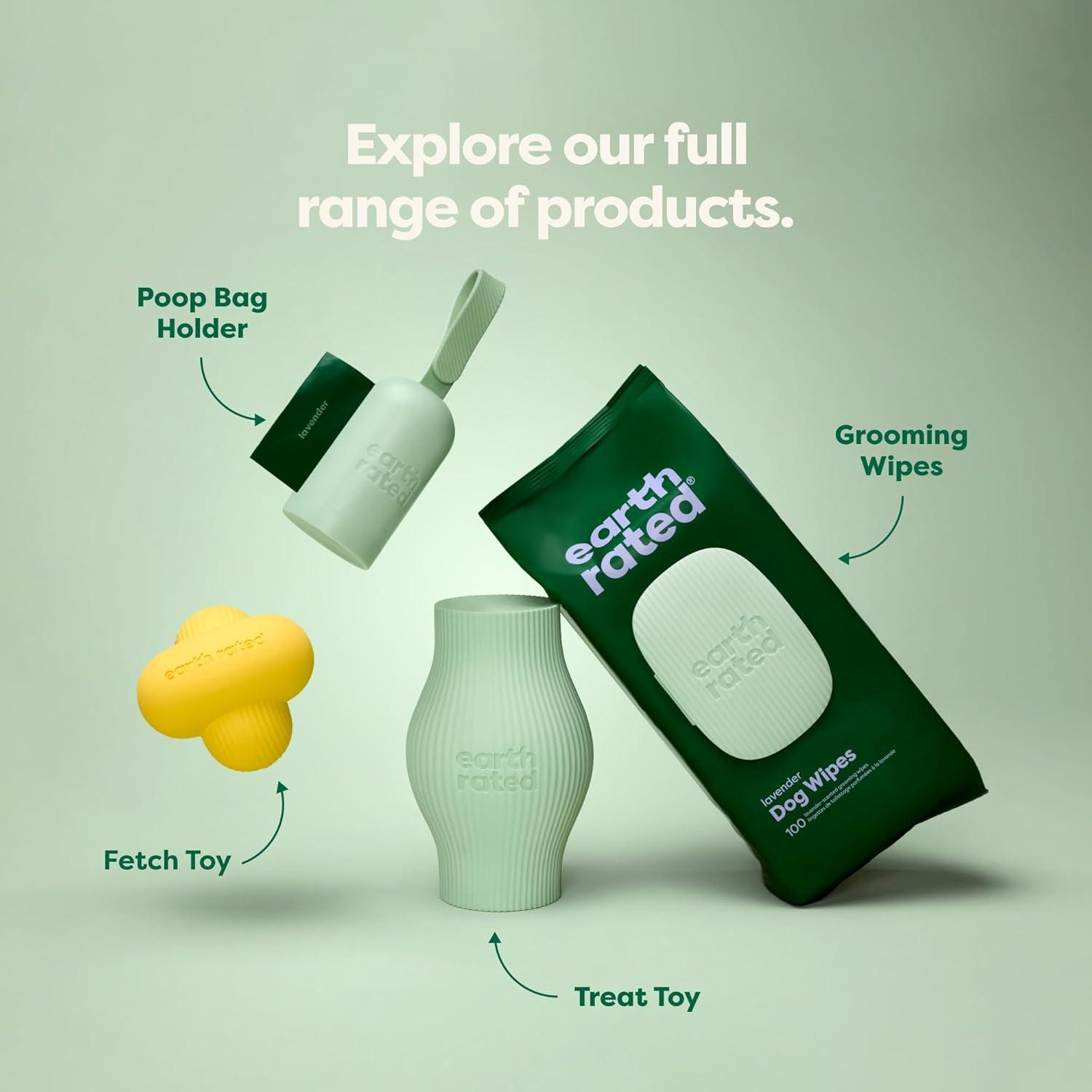 imageEarth Rated Dog Ball Interactive Fetch Toy for All Breeds Comes in Multiple Sizes Made with Natural Rubber Perfect for Indoor and Outdoor Use Medium YellowSmall