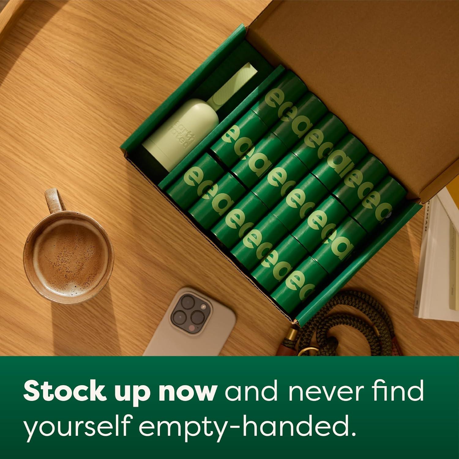 imageEarth Rated Dog Poop Bag Holder Durable and Guaranteed Leakproof Lavender Scented 1 Dispenser and 900 Bags1 Dispenser 900 Bags