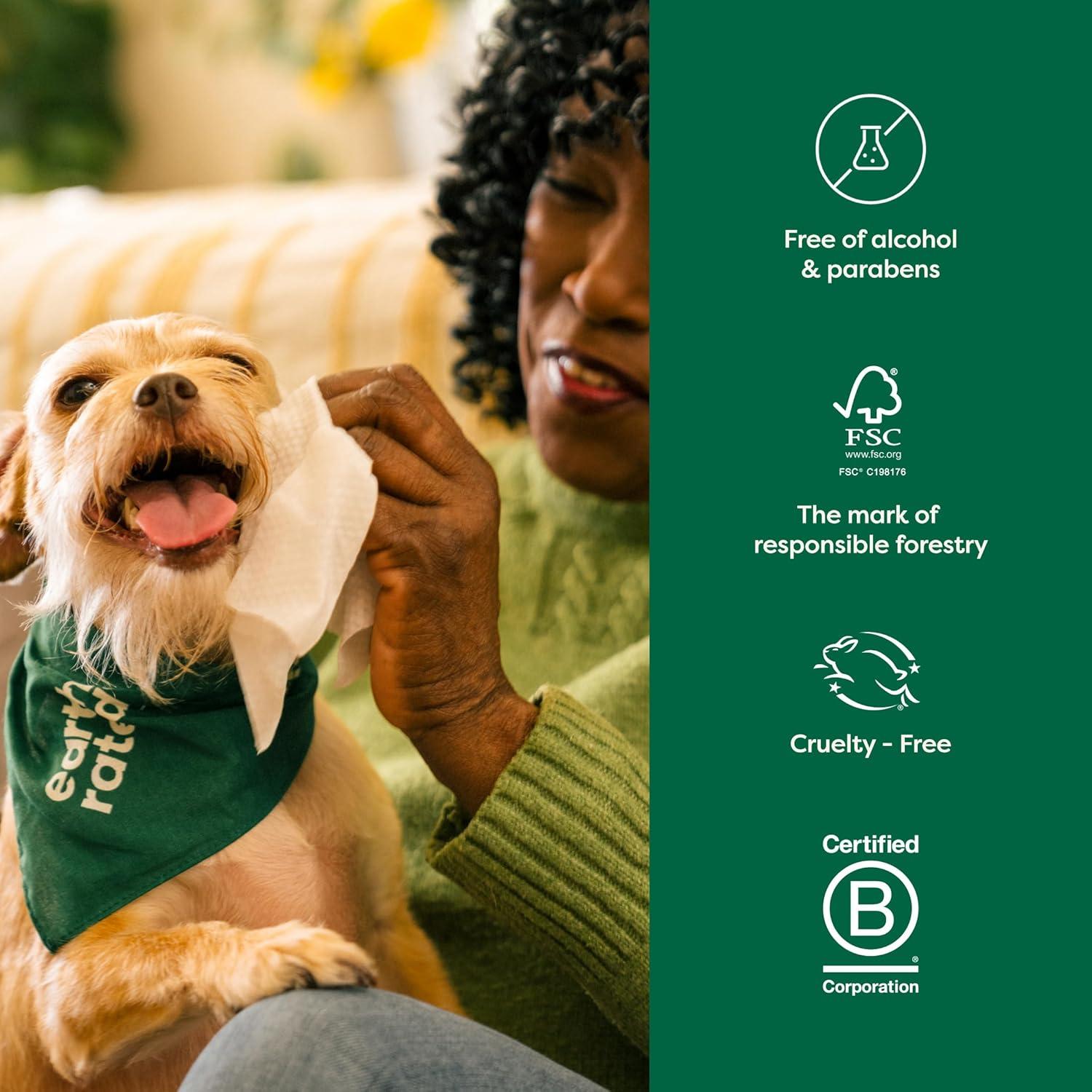 imageEarth Rated Ultimate Dog Grooming Bundle Includes Unscented Grooming Wipes Hypoallergenic Ear and Eye Wipes