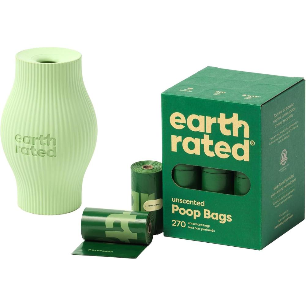 imageEarth Rated Pick Up ampamp Play Bundle  Includes 270 Unscented Poop Bags and 1 Large Treat Toy