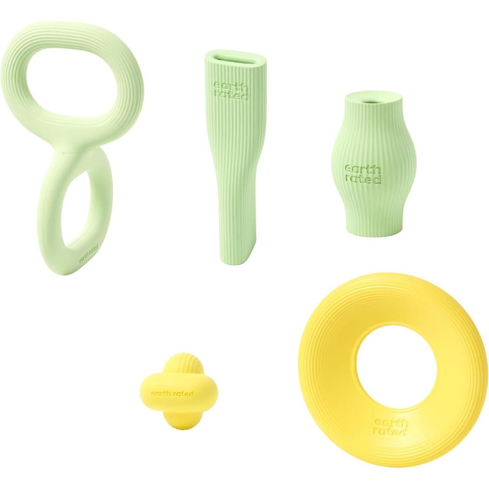 imageEarth Rated Small Dog Toy Collection Includes Chew Fetch Treat Flying Disc and Tug of War Toys for Dogs Small