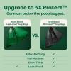 Earth Rated Odor-Blocking Poop Bags for Dogs with 3X Protect, Guaranteed to Block Smells & Leak-Proof Performance, Conceals Smell & Mess, Unscented, 108 Bags(108 Bags)