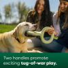 Earth Rated Tug of War Toy for Dogs and Puppies, Interactive Dog Pull Toys, Ergonomic Grip, Natural Rubber, Small, Green(Large)