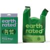 Earth Rated Dog Poop Bags with Handles on Refill Rolls, Easy-Tie on a Compact Roll, Extra Wide Opening, Guaranteed Leak-Proof, Unscented, 105 on Rolls(120 Handles  Dispensing Box)