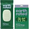 Earth Rated Dog Walking Essentials Bundle – Includes 120 Dog Waste Bags with Handles and 100 Dog Grooming Wipes, Lavender-Scented
