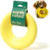Earth Rated Flying Disc Toy for Dogs and Puppies, Interactive Dog Toys, Saucer Floats in Water, Large, Yellow(Large)