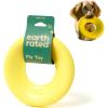 Earth Rated Flying Disc Toy for Dogs and Puppies, Interactive Dog Toys, Saucer Floats in Water, Large, Yellow(Small)