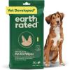 Earth Rated XL Pet Wipes for Dogs & Cats, 3-in-1 Unscented Hypoallergenic Cleaning, Deodorizing and Hydrating Extra Large Grooming for Body, Paws and Butt, Unscented, 60 Count(Wild Oat)