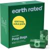 Earth Rated Odor-Blocking Poop Bags for Dogs with 3X Protect, Guaranteed to Block Smells & Leak-Proof Performance, Conceals Smell & Mess, Unscented, 240 Count(600 Bags)